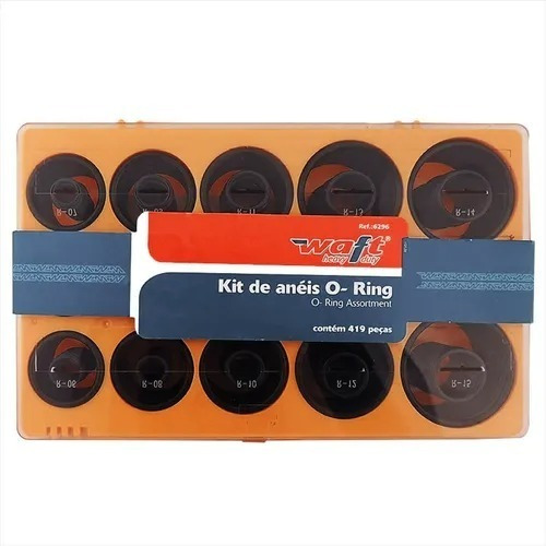 Kit De Anéis O-ring Com 419 Peças 6296 Waft 