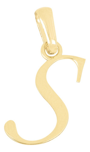 Dije Letra Inicial S Oro 14k + Envió Gratis + Regalo Amarillo