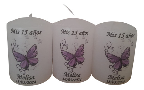 15 Velas 15 Años Souvenir Árbol De La Vida Mariposas, Flores