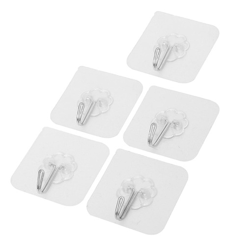 5 Ganchos De Pared, Ganchos Autoadhesivos Transparentes Para