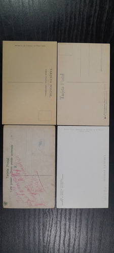 Postal Buenos Aires Lote X 4 Bolsa De Comercio La Cautiva (Usado)