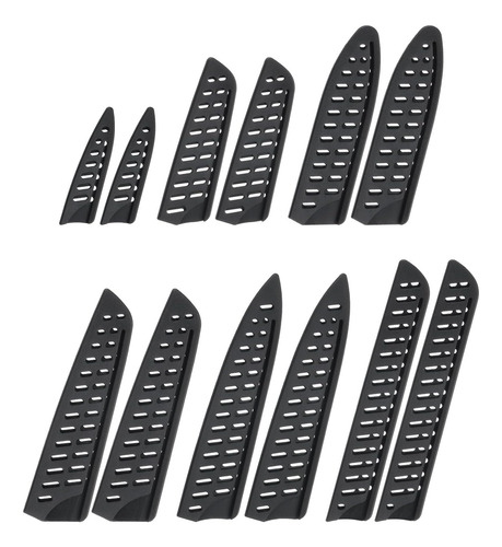 6 Fundas Universales Para Cuchillos - Color Negro