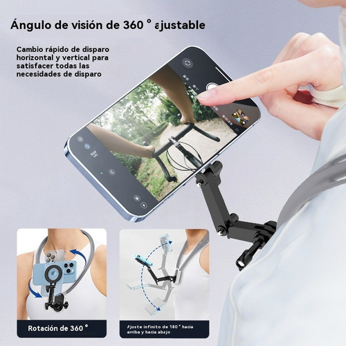 Soporte De Cuello Magnético Para Teléfonos Pov Vlog Live