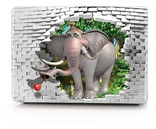Hrh Lovely 3d Elephant Laptop Body Shell Estuche Rígido Prot