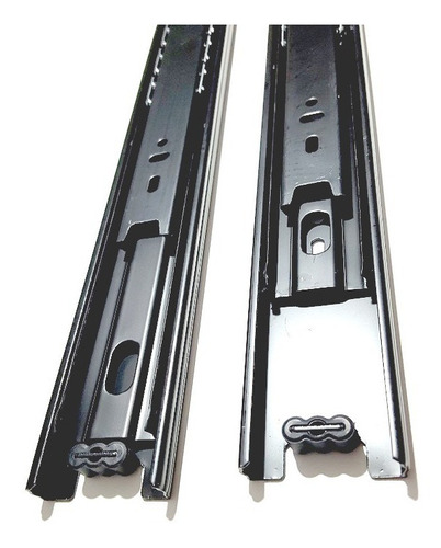 Corredera Telescopica 40cm Negra Guia Cajon 45kg Gw