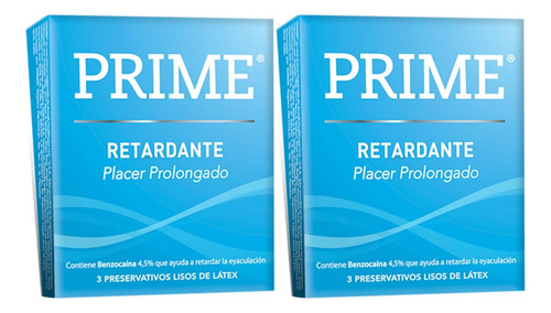 Prime Retardante Kit X2 Preservativo  X3un