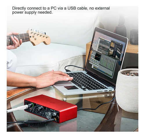 Interface De Áudio Usb 2i2 De 3ª Geração, 24 Bits 196 Khz