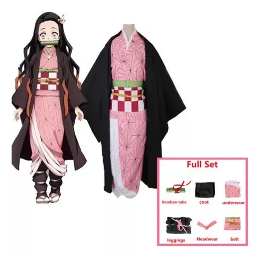 Cosplay De Fantasía Infantil Kamado Nezuko Shinobu