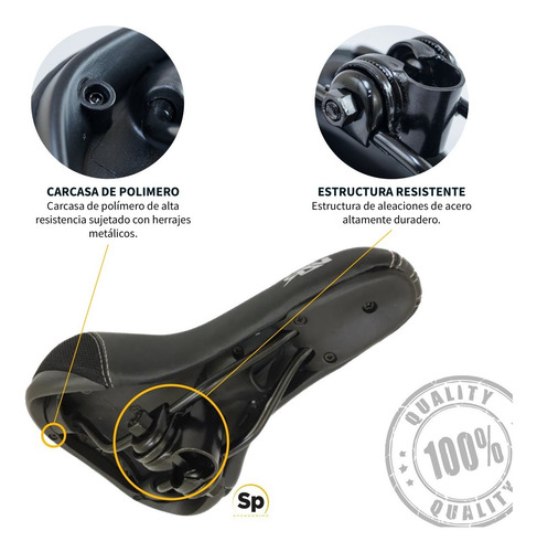 Asiento Para Bicicleta Mtb Prostatico Gel Visible Vzr