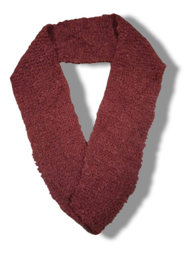Bufanda De Lana Circular Extensa (dos Vueltas Al Cuello)