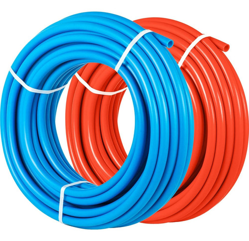 Tubo Calidad 1 Rollo 1  X 100 Pie Color Azul Pex Rojo Para N