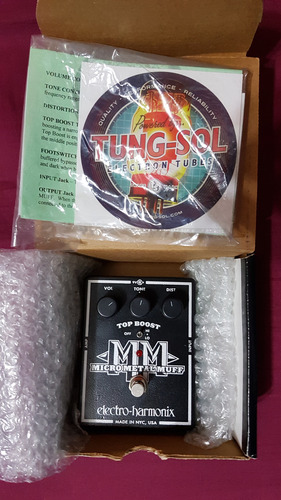 Pedal Electro Harmonix - Micro Metal Muff Distortion Negro (Usado)