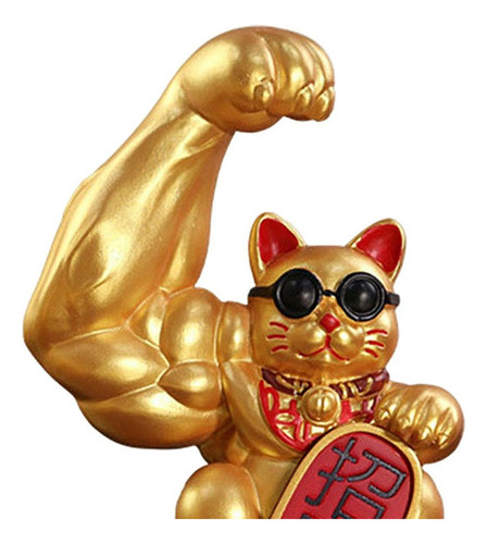 Li 2 Figuras De Gato De La Suerte Chino Con Brazo De Gato