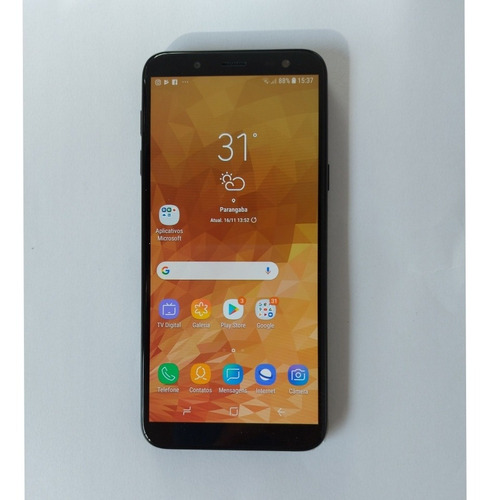 Smartphone Samsung Galaxy J6 64gb Dual Tela 5.6'' 2gb Preto