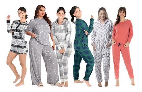 Lote Pijama Mujer 5 Piezas.