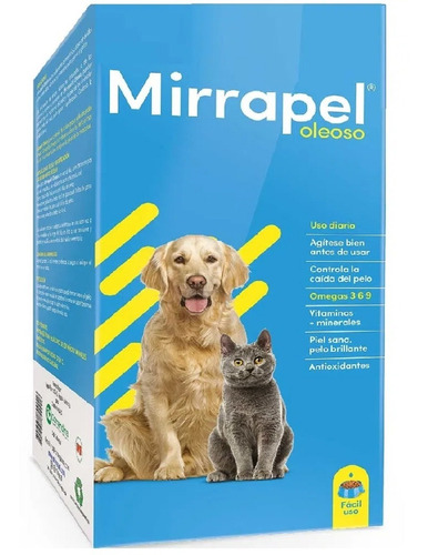 Mirrapel 120ml Suplemento Nutricional Para Perros Y Gatos