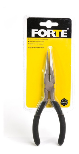 Alicate Punta Larga Mango Negro Tipo Americano 6pg Forte