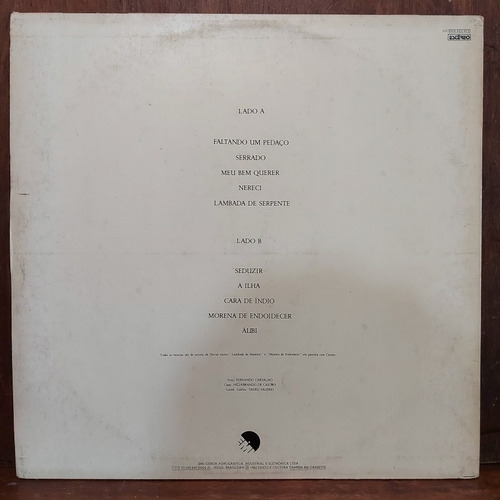 Vinil Lp Djavan Faltando Um Pedaço