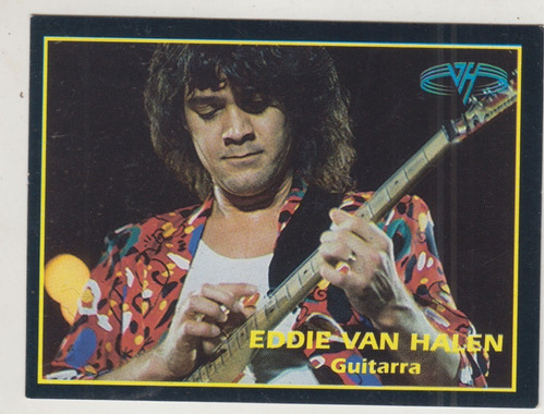 1994 Tarjeta Rock Cards Eddie Van Halen Unica Argentina Raro