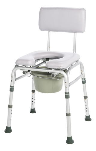 Lumex Deluxe - Silla De Ducha Acolchada Con Apertura Cmoda,