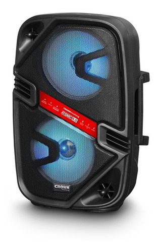 Imagen 2 de 3 de Bafle Potenciado 2x6,5 Woofer Crown Mustang Atomic 6.5