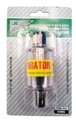 Filtro Separador Agua Y Aceite 1/4 Lee Tools G P
