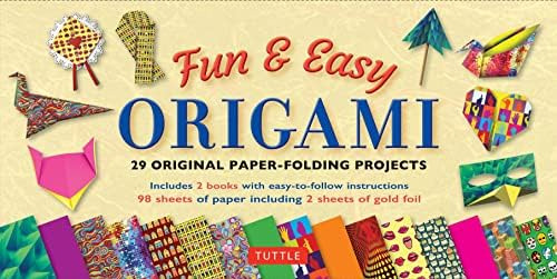 Fun & Easy Kit: 29 Paper-folding Projects: Includes Kit With 2 Instruction Books & 98 Papers, De Temko, Florence. Editorial Tuttle Publishing, Tapa Blanda En Inglés