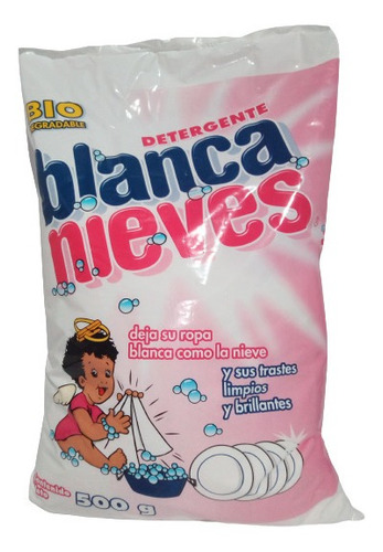 Detergente En Polvo Multiusos Blanca Nieves Bolsa De500 Grs