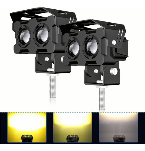 Faros Led Auxiliares Para Auto Y Motocicleta, 2 Piezas