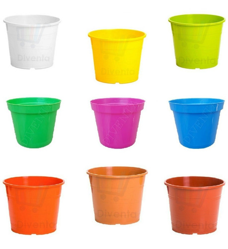 Imagen 5 de 5 de Pack 60 Macetas N10 N12 N14 Venta Por Mayor Mayorista
