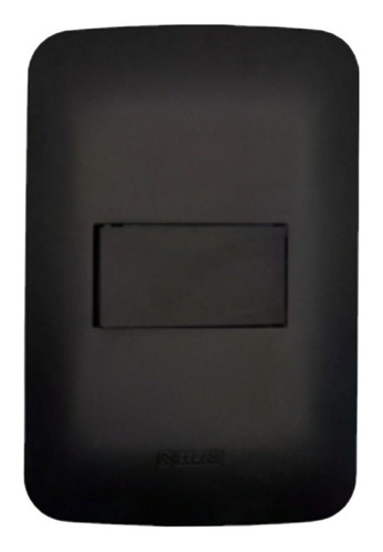 Interruptor Simples 1tecla Romazi Design Canoa Black-26120 Cor Preto