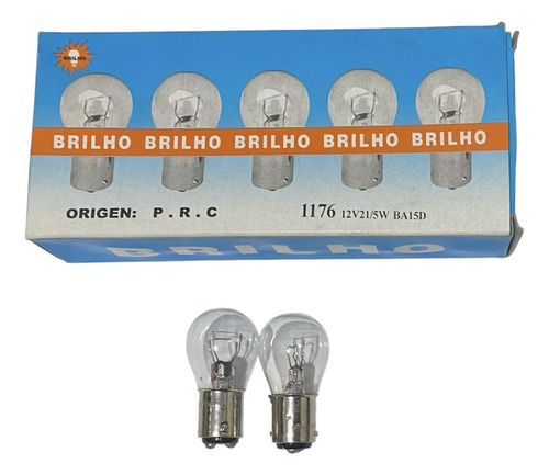 Lâmpada 2 Polos 12v 1176 Chana Rely Lifan Chery Dfm Caoa C.