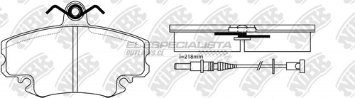 Pastillas De Freno Renault Clio I 1.4 1995 Nibk Delantera