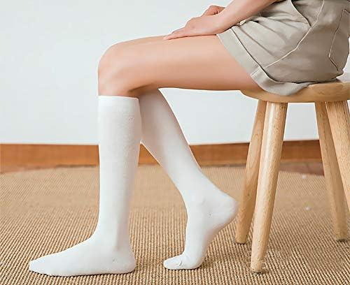 4 Pares De Calcetines Casuales De Algodón Hasta La Rodilla P