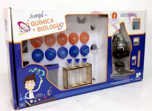 Juego De Quimica Y Biologia Galileo Con Microscopio Incluido