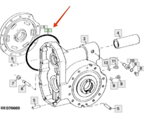 Oring Sello De Embrague John Deere Tractor 8100