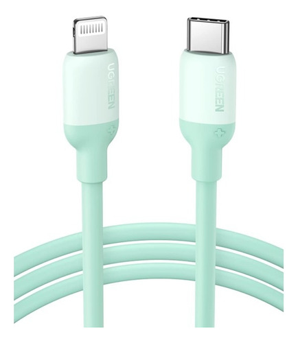 Cable Mfi Usb-c A Lightning Ugreen Verde De 1 Metro