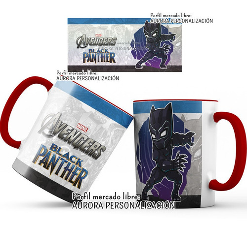 Mug  Taza Oreja Roja Super Heroes Avengers 005