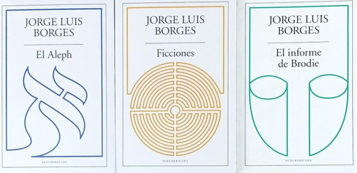 3 Libros Aleph  Ficciones  De Brodie Borges  Sud Oiuuuys