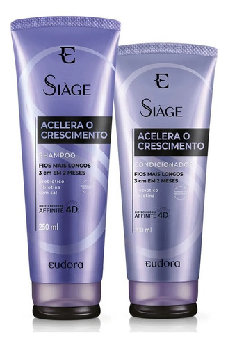 Kit Acelera O Crescimento Siage Eudora 4 Produtos Eudora