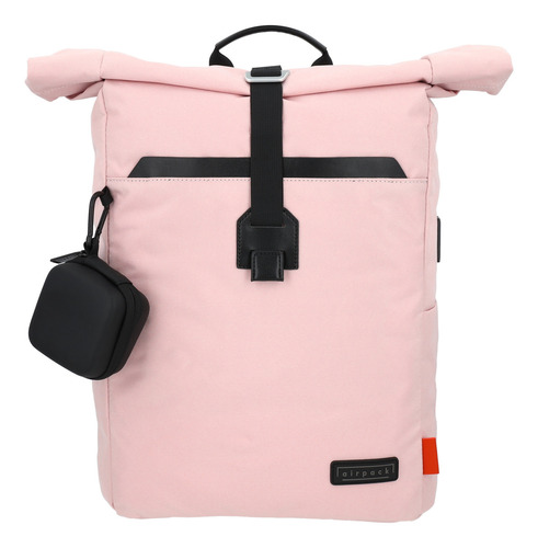 Mochila Ejecutiva Airpack Portalaptop Adventure Bound Color Rosa Diseño De La Tela Lisa