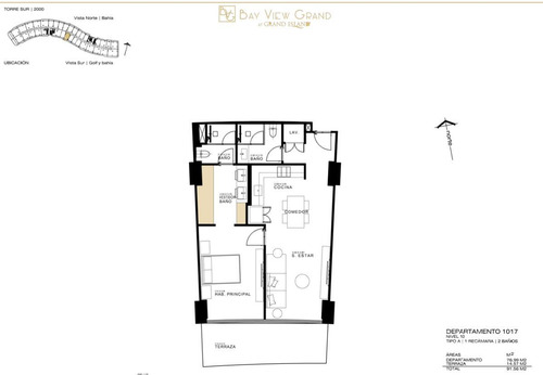 Departamento En Venta Cancún. Bvg Grand Island De 1 Recámara Vista Al Mar Y Laguna. Zona Hotelera