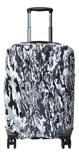 Funda Maleta Viaje Protector Equipaje Con Bolsa De Seguridad Color Camuflaje Mediana