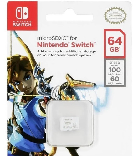 Memoria Micro Sd 64gb Sandisk Nintendo Switch $35