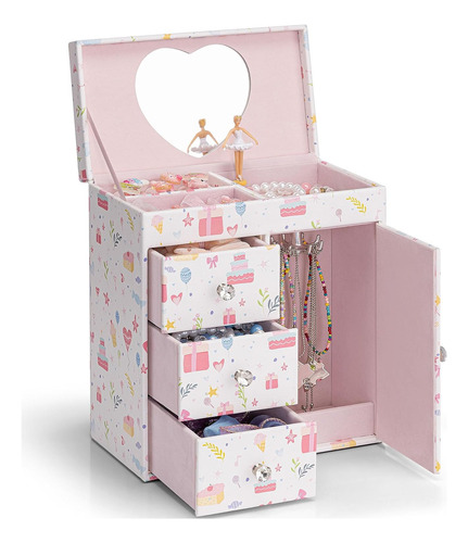 Joyero Musical Vlando Para Ninas, Caja De Musica Grande P...