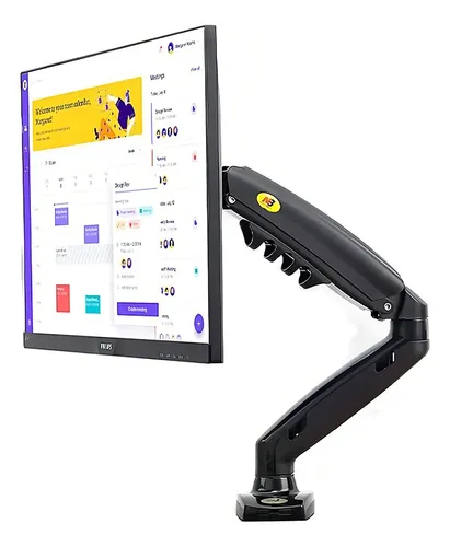 Braço Articulado Suporte P/ Monitor Setup Gamer Pistão A Gásbraço Articulado Suporte P/ Monitor Setup Gamer Pistão A Gás... Preto