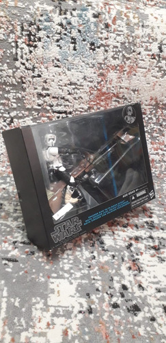 Moto Speeder Bike Con Biker Scout Star Wars Black Series.