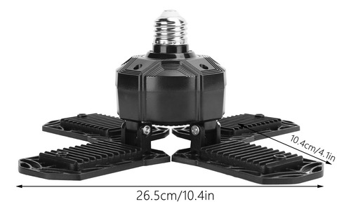 Led Mining, 80 W, 96 Led, Base E27/e26, 4 Hojas, Industrial