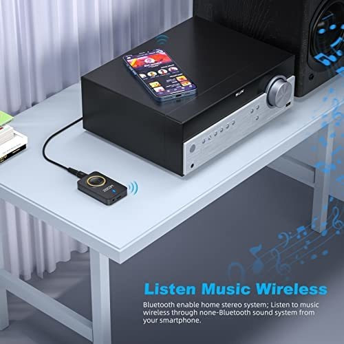 Transmisor-receptor Bluetooth 5.0 De Ziocom Para Tv Y Pc, 2