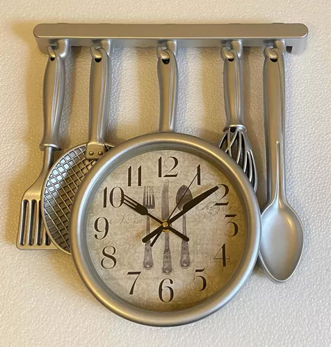 Fox Valley Traders Home Marketplace - Reloj de pared para utensilios de  cocina